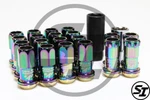 Project Kics R40 12X1.5 16+4 Pcs Neo Chrome Lug Nuts With Locks Acorn Open New. Price: $3325.00.