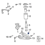 Ford F-150 2004-2014 W715151S900 Lower Suspension Shock Absorber Nut New. Price: $11.85.