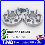 25MM Hub-centric Alloy Wheel Spacers Ford 5X108 Pcd / 63.4MM Bore + Nut -2LX New. Price: $79.15.
