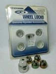 Genuine Hyundai Wheel Locks, P/n 00263-10004, & Tire Theft Prevention Used. Price: $10.79.