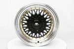 Mst MT13 Wheels Rim 15X8.0 4X100/4X114.3 ET20 73.1CB Black W/machined Lip Gold New. Price: $206.25.