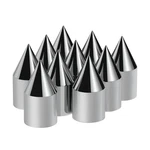 10768 1-1/8" 2-13/16" Chrome Plastic Spike Nut Covers Push-on ( Box Of 10) New. Price: $34.00.