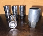 Mcgard 24210 Chrome Wheel Locks (M14 X 1.5 Thread) - Set Of Key 046136 Used. Price: $20.00.