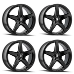 Set 20" Touren TF96 Gloss Black 20X9 Wheels 5X4.5 Rims 35MM New. Price: $1531.96.
