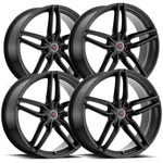 (SET-4) Revolution Racing R14 18X8 5X4.5" +40MM Satin Black Wheels Rims 18" Inch New. Price: $895.96.