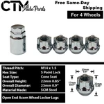 M14X1.5 Anti-theft Open End Wheel Locks Lug Nuts Armada/titan XD/QX56/QX80 New. Price: $12.64.