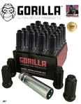 24 Gorilla Spline Drive Lug Nuts, 14X1.50 Black Duplex Long K6TS-14150BGR Kit New. Price: $57.99.