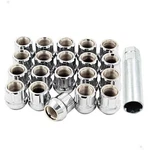 Set Of 20 Chrome 1/2 Small Diameter Lug Nuts Bulge Acorn Spline Drive Open New. Price: $38.62.
