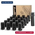 Jiiinmiiin 20PCS 1/2X20 Lug Nuts Black With 6 Spline Tuner, 1/2"-20 Locking New. Price: $33.96.