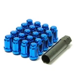 41885U Muteki Chrome Blue 12 X 1.25 Closed End Spline Drive Lug Nut Set W/ Key New. Price: $49.95.