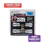 Gorilla 61641, Set Of Chrome Steel Guard Locks Acorn 14MM X 1.50 New. Price: $55.56.