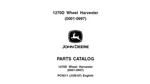 John Deere 1270D Wheel Harvester PC9211 Spare Parts Catalog Manual Pdf On Usb Brand. Price: $49.99.
