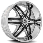22X8.5"DIABLO Wheels Elite Chrome With Black Inserts Rims New. Price: $2639.00.
