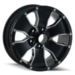 Ion Alloy Trailer 15X6 5X114.3 Offset Black W/machined Face (quantity 1) New. Price: $159.47.