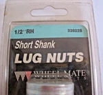 New Wheelmate Short Shank Lug Nuts 1/2" Rh 33822B. Price: $7.99.