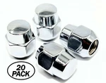 20 12X1.5 21MM Hex 1.07" 27MM Chrome Oem Factory Style Acorn Lug Nuts For Mazda New. Price: $27.99.