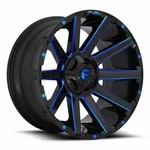 20" Fuel D644 Contra 20X10 6X135 6X5.5 -19MM Wheel Black Blue Tinted Clear Rim New. Price: $460.00.