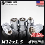 4PC Chrome M12X1.5 Acorn Wheel Lock Set Fit Honda Acura Hyundai Genesis New. Price: $19.99.