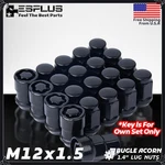 20X Black M12X1.5 Acorn Lug Nut + Wheel Lock Set Fit Honda Acura Hyundai Genesis New. Price: $30.99.