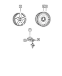 Genuine Mopar Aluminum Wheel 04755314AA New. Price: $330.72.