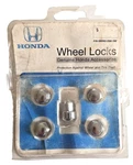 Genuine Oem Honda 5 Exposed Triple Nickel Chrome Wheel Locks Only 08W42-S9A-100 Used. Price: $24.95.