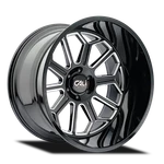 Cali Offroad Auburn 20X10 6X5.5 -25MM Black/milled 9117-2183BM New. Price: $499.99.