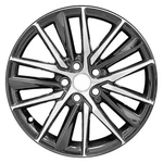 For Toyota Camry 2021 Cci 15-SPOKE Black 18X8 Alloy Factory Wheel Remanufactured Used. Price: $285.06.