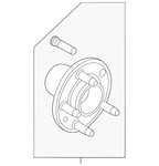 Genuine Ford Hub CV6Z-1104-A New. Price: $89.87.