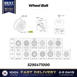 Genuine Wheel Bolt 52954T1000 For Hyundai Genesis. Price: $49.00.