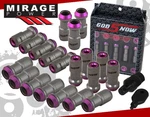 20PCS Godsnow Steel Lug Nuts M12 X 1.25MM Thread Pitch Gunmetal Purple Cap + Key New. Price: $32.77.