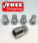 Lug Wheel Nuts Chrome Bulge Acorn Locking 1/2-20 Jeep Jk New. Price: $17.95.