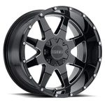 New 17X9 G-fx TR-12 Gloss Black Milled 5X114.3/127 ET12 Wheel/rim. Price: $215.02.