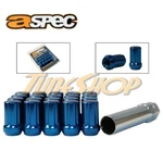 Aspec Spline Tuner Lock Lug Nuts 12X1.5 Acorn Wheels Rims Close End Blue New. Price: $27.95.