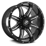 Off-road XF-215 Wheel 20X9 (12, 8X165.1, 125.2) Black Single Rim New. Price: $431.70.