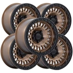 (set Of 5) Kmc Utv KS242 Aztec Beadlock 15X8 5X4.5" +0MM Bronze Wheels Rims New. Price: $1610.00.