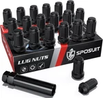 Sposuit Spline Lug Nuts Replacement For 2010-2019 M12X1.5, Black New. Price: $34.44.