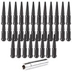 32 Black 4.5" Tall M14X1.5 Spike Lug Nuts +key For 2011-2014 Jeep Grand Cherokee New. Price: $64.98.