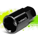 Nrg Open End Lug Nut 3/8" Drive 6 Point Lock Key Socket For L01 L10 Black Chrome New. Price: $10.00.