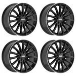 Set 4 19" Fondmetal Aidon Gloss Black Machined Lip 19X8 Wheels 5X112 38MM Rims New. Price: $1252.00.