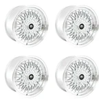 (set Of 4) Mst MT13 4X100/4X114.3 15X8 +20 Silver W/machined Lip Rims New. Price: $701.00.
