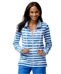Tommy Bahama Knoll Bellarossa Stripe Full-zip Jacket Women Size Small Blue White New. Price: $33.97.