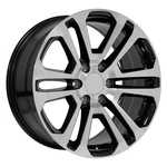 Oe Wheels CV99-20090-6550-31MB 20" Replica Fits Gmc Sierra 20X9 Machined New. Price: $236.00.
