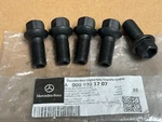 Set Of Mercedes-benz Genuine Wheel Lug Bolt (14 X 26 1.5 Mm) Black Germany. Price: $49.99.