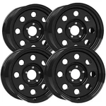 (set 4) Vision Soft 15X8 5X5" -19MM Gloss Black Wheels Rims 15" Inch New. Price: $317.96.