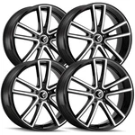 (SET-4) Kraze KR190 Lusso 20X8.5 5X112 +38MM Black/machined Wheels Rims 20" Inch New. Price: $980.96.