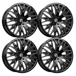 (SET-4) Luxxx LE7 20X8.5 5X114.3/5X4.5 38MM Black Milled Wheels Rims Inch New. Price: $1469.84.