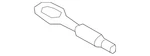 Genuine Audi Tow Eye 4H0-805-615-A New. Price: $74.10.