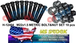 M22X1.5 Serrated Lug Stud & Nut Set Of 10 Pcs Ref: E-6034+E-6000 New. Price: $62.00.