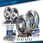 Front & Rear Brake Rotors Pads W/20PC Wheel Lug Nuts Impreza Legacy Forester New. Price: $183.32.