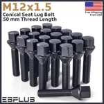 Bmw Lug Bolt M12X1.5 Black 50MM Fit 1-8 SERIES/M1/M3/M5/M6 20-24MM Spacers New. Price: $39.99.